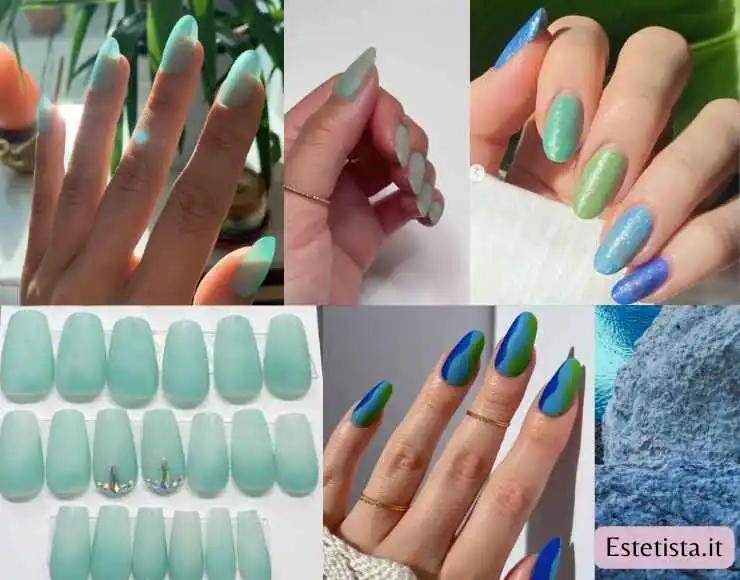 sea glass nailart esempi