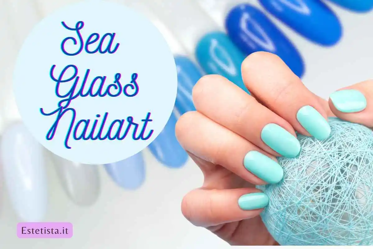 sea glass nail