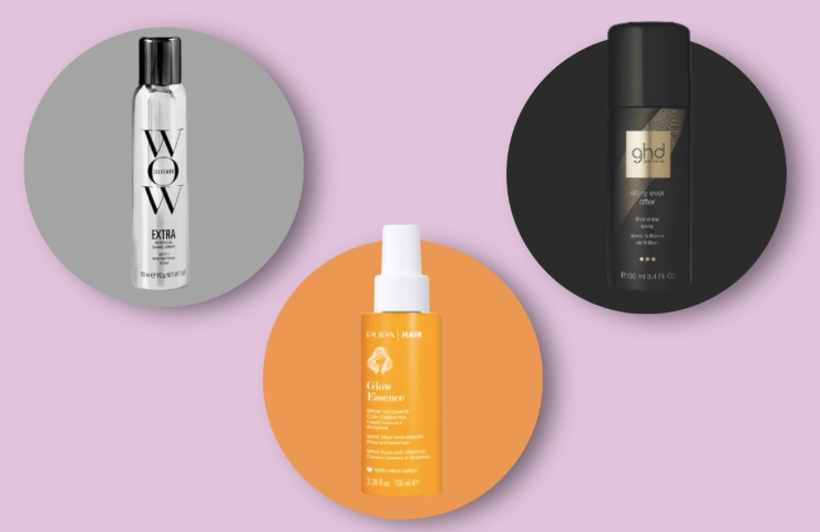 tre spray illuminanti per capelli