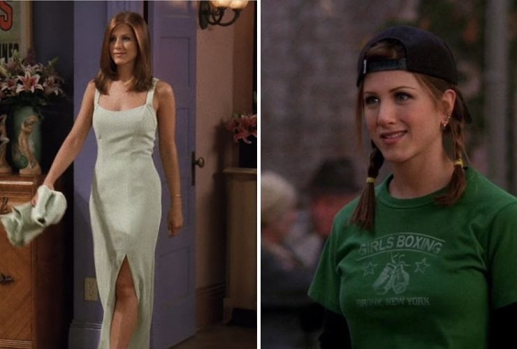 gli outfit di Rachel Green